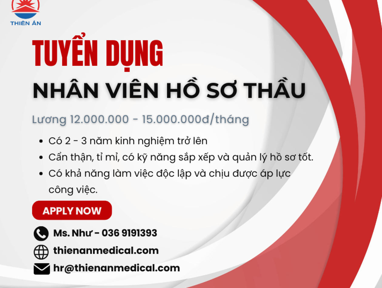[HCM]NHÂN VIÊN HỒ SƠ THẦU