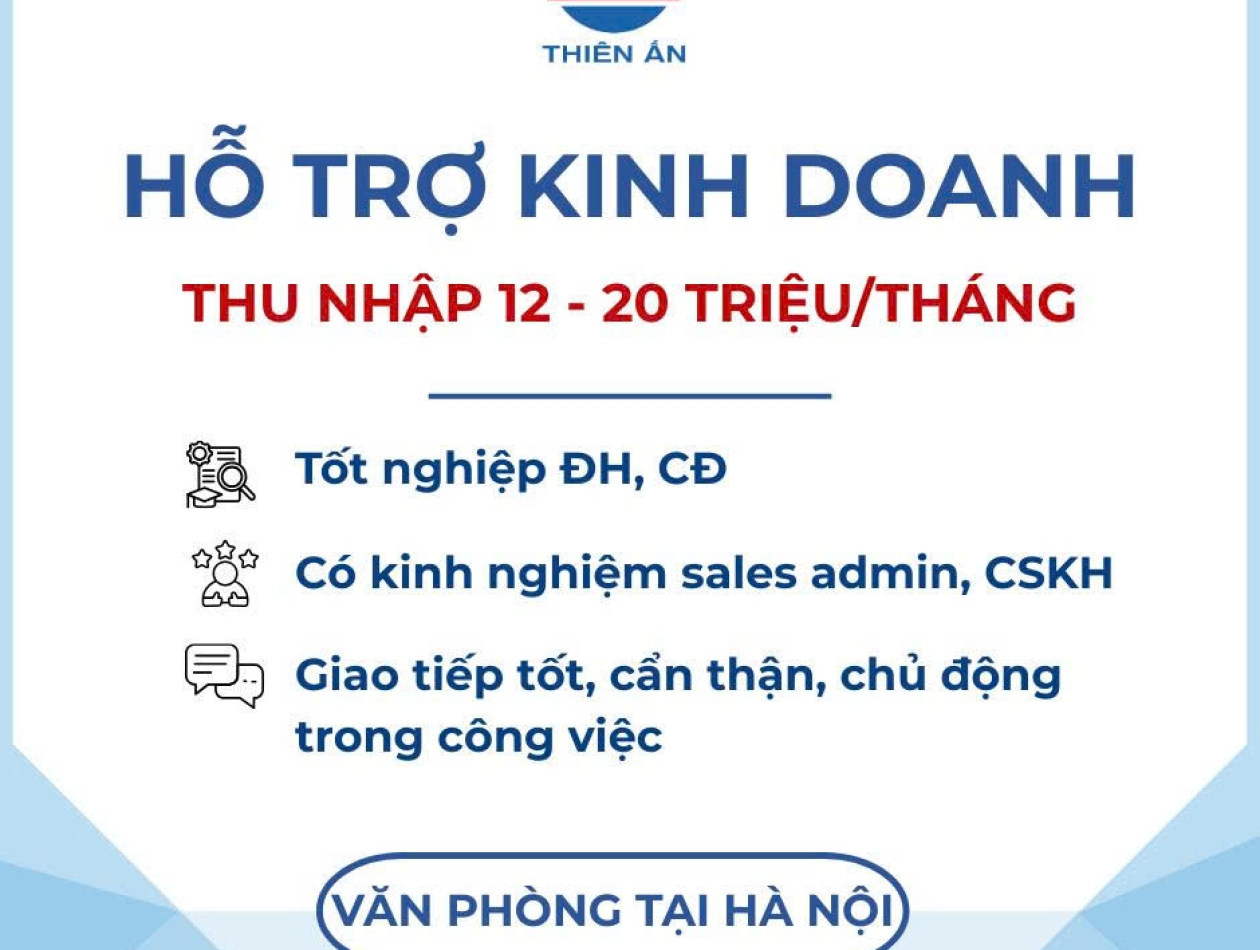 HN - Nhân viên hỗ trợ kinh doanh